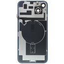 Tapa trasera azul para iPhone 14 Plus con MagSafe, NFC y flex de linterna, repuesto A2632.