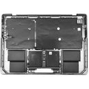 Tapa superior plateada original MacBook Pro 14 A3112 (2024) con batería y teclado ANSI US.