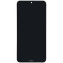 Pantalla LCD negra con marco para Xiaomi Redmi 8A, ideal para reemplazar un display roto.