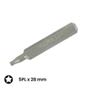Destornillador Wiha Pentalobe MicroBit 5PL x 28mm para reparación de iPhone, punta PL5 de precisión.