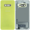 Tapa trasera Service Pack Samsung Galaxy S10e Canary Yellow, repuesto original para reparación de móvil SM-G970F.