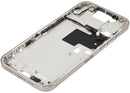 Chasis medio Natural Titanium para iPhone 16 Pro Max A3212/A3213/A3214, con botones de encendido y volumen, repuesto Aftermarket Plus.