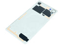 Tapa trasera blanca para Sony Xperia X F5121/F5122 con lente de cámara, repuesto para reparación de vidrio.