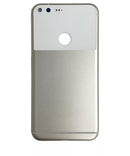 Tapa trasera de vidrio blanca para Google Pixel XL, repuesto refurbished, ideal para reparación.