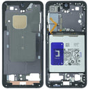 Marco medio original Samsung Galaxy S24 5G SM-S921U negro ónix, repuesto para reparación de móvil.