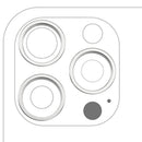 Anillo de bisel de cámara trasera para iPhone 16 Pro / 16 Pro Max en color Blanco Titanio, conjunto de 3 piezas, disponible en Xela Quetzaltenango.