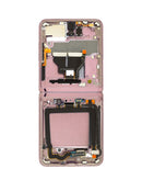 Pantalla OLED Mystic Bronze para Samsung Galaxy Z Flip 5G F707 con marco preinstalado, calidad premium.