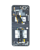 Pantalla OLED con marco gris para Samsung Galaxy Z Flip 5, Aftermarket Pro 120Hz, para reparación.