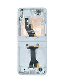 Pantalla OLED con marco para Galaxy Z Flip 6 en color Silver Shadow disponible en Xela Quetzaltenango.