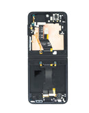 Pantalla Soft OLED negra Samsung Galaxy Z Flip 7 FE F761 con marco y 120 Hz.