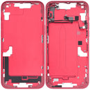 Carcasa intermedia con boton de encendido y volumen para iPhone 14 Plus (Usada Original Grado B) (Version EE.UU.) (Rojo)