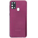 Tapa trasera original roja para Samsung Galaxy M31 (M315) con lente de cámara, repuesto de calidad.