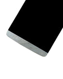 Pantalla LCD y digitalizador refurbished negro para LG G3, repuesto ideal para reparación de display roto.