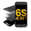 Conjunto de 4 en 1 (Vidrio frontal + Marco + Polarizador + OCA preinstalada) para iPhone 6S disponible en Xela Quetzaltenango.