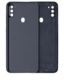 Tapa trasera negra para Samsung Galaxy A11 (SM-A115F), repuesto para reparación de carcasa.