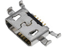 Puerto de carga para soldadura de 05 pines con conector Micro B y 4 puntos de anclaje disponible para reparaciones en Xela, Quetzaltenango.
