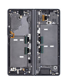Pantalla Service Pack Mystic Black con marco rojo para Samsung Galaxy Z Fold 2 F916U, OLED.