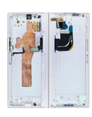 Pantalla OLED BajoPPLCD con marco plateado para Samsung Galaxy Z Fold 6 5G, ideal para reparación.