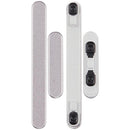 Repuesto de botones laterales Samsung Galaxy A56 5G rosa. Para reparación de botón dañado, incluye power y volumen.