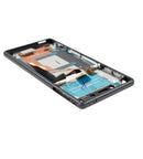 Pantalla LCD negra con marco para Sony Xperia M4 Aqua (E2303/E2306/E2353/E2363), repuesto para reparación de display.