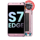 Reemplazo de pantalla OLED Rose Gold para Samsung Galaxy S7 Edge en Quetzaltenango, Xela.