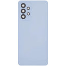 Tapa trasera azul brillante para Samsung Galaxy A33 5G (SM-A336B) con lente de cámara integrada, repuesto.