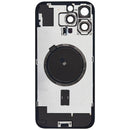 Encuentra tapas traseras originales para iPhone 16 Pro Max en Quetzaltenango con MagSafe Magnet, NFC y Flashlight Flex en color Negro Titanium.