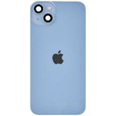 Tapa trasera azul para iPhone 14 Plus con MagSafe, NFC y flex de linterna, repuesto A2632.