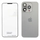 Encuentra en Xela una tapa trasera con magnet MagSafe, NFC y flex para linterna original del iPhone 15 Pro Natural Titanium (UK/EU Version).