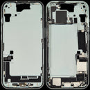 Tapa superior verde iPhone 15 A2846, A3082, A3090 con puerto de carga y piezas pequeñas, usado OEM, Grado C.