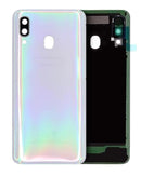 Tapa trasera con lente de cámara original para Samsung Galaxy A40 en color blanco en Quetzaltenango.