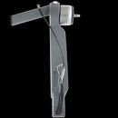 Brazo delantero izquierdo DJI Mavic Pro OEM usado, color gris oscuro, con motor integrado, listo para reparación.