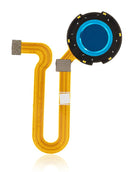 Lector de huellas con cable flex para Motorola One Hyper (Azul)