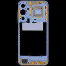Carcasa intermedia Samsung Galaxy A25 5G en color Optimistic Blue disponible en Xela Quetzaltenango.