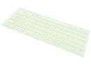 Kit de keycaps húngaras color cítrico para reparación de teclado MacBook Neo 13" A3404 (2026).
