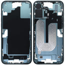 Tapa trasera usada color teal para iPhone 16 Plus (A3082), chasis de repuesto Apple.