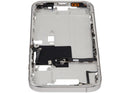 Tapa superior blanca de titanio para iPhone 16 Pro (A3083, A3292, A3293) con botones de encendido y volumen.
