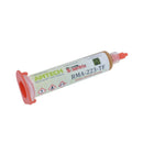 Jeringa Amtech RMA-223-LF de 10cc con flux de soldadura tacky paste no-clean para reparación electrónica.