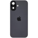Tapa trasera original Apple iPhone 17 negra con cristal brillante, MagSafe y NFC. Repuesto para reparación.