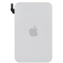 Tapa trasera plateada para iPhone 17 Pro Max, con MagSafe, NFC y logotipo Apple. Ideal para reparación.