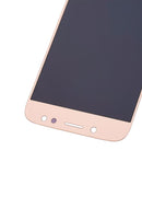Pantalla LCD y digitalizador dorado original Samsung Galaxy J7 Pro (J730) sin marco, para reparación de display.