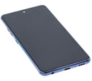 Pantalla refurbished negra para LG Q92 5G / Q920 con frame, lista para repuesto y reparación.