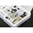 Caja de almacenaje PVC doble capa en Quetzaltenango, ideal para organizar tus accesorios y con lugar para reparación de IC.