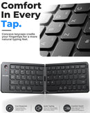 Teclado inalámbrico VEN-DENS VD-KB001 negro, plegable, compacto, ideal para viajes y trabajo.