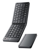 Teclado inalámbrico VEN-DENS VD-KB001 negro, plegable, compacto, ideal para viajes y trabajo.