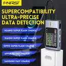 Tester USB FNB58 con voltímetro y amperímetro para detectar carga rápida en Quetzaltenango.