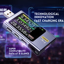 Tester USB FNB58 con voltímetro y amperímetro para detectar carga rápida en Quetzaltenango.