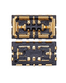 Cable flex negro con conector de 2 pines para botones de volumen de iPhone 15 y 15 Plus, componente esencial para reparación.
