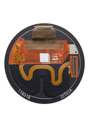 Pantalla OLED negra sin marco para Garmin Approach S70 (42mm), componente premium de reemplazo para reparación de smartwatch.