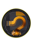 Pantalla LCD amarilla con marco para Garmin Forerunner 255 (2022), ideal para reparación de smartwatch.